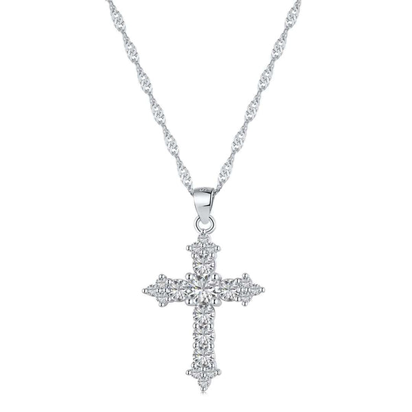 ˇShow YourselfˇDelicate Cross Shape Necklace
