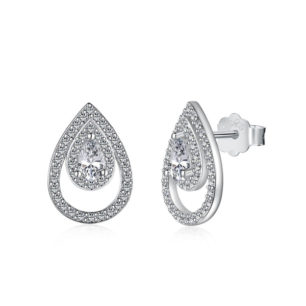 ˇShow YourselfˇSparkling Delicate Water Drop Shape Daily Earrings