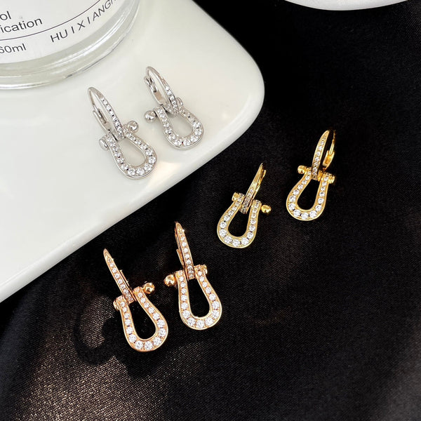 ˇShow YourselfˇFORCE 10 FULL DIAMOND DROP EARRINGS MEDIUM MODEL