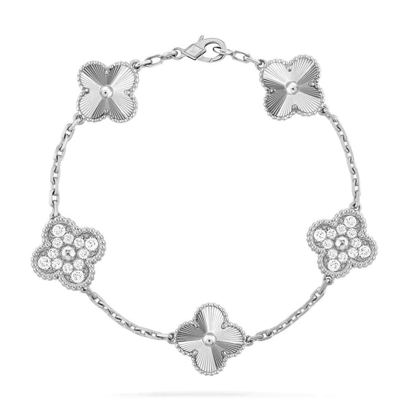 ˇShow YourselfˇCLOVER 5 MOTIF DIAMOND BRACELET