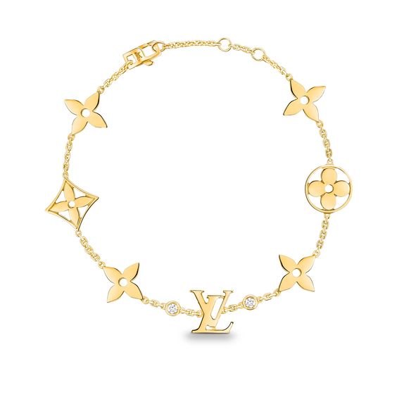 ˇShow YourselfˇSTAR AND SUN 7 MOTIFS GOLD BRACELET
