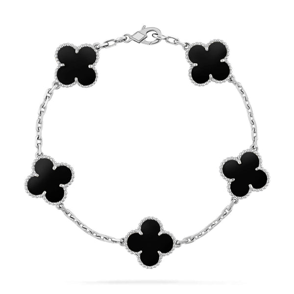 ˇShow YourselfˇCLOVER 5 MOTIF ONYXS  BRACELET