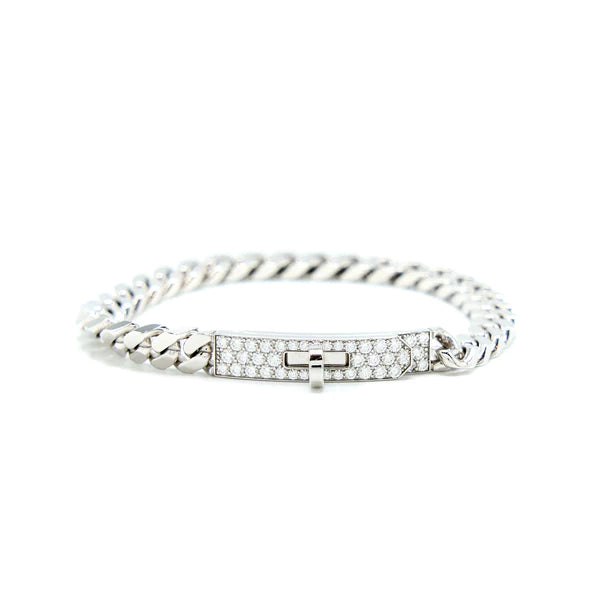 ˇShow YourselfˇKELLY CHAIN SILVER DIAMOND BRACELET