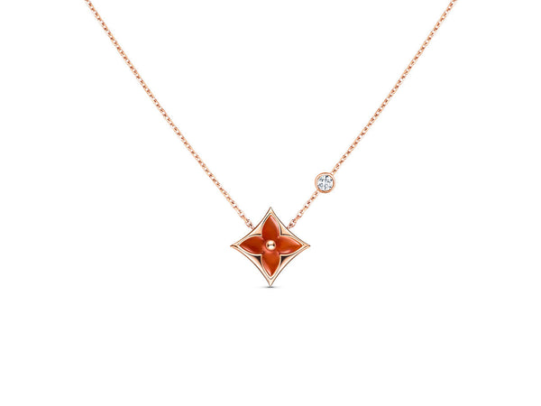 ˇShow YourselfˇSTAR NECKLACE PINK GOLD 1 DIAMOND