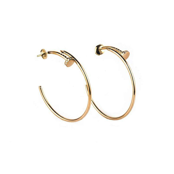 ˇShow YourselfˇJUSTE EARRINGS GOLD DIAMONDS 1.8MM