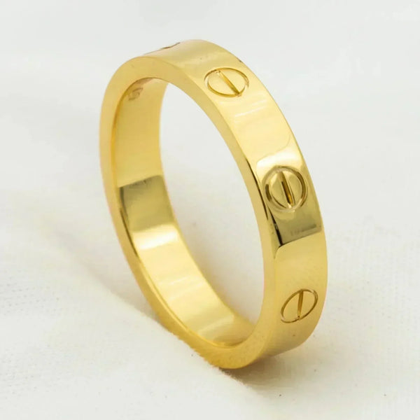 ˇShow YourselfˇLOVE RING 4MM 1 DIAMOND GOLD