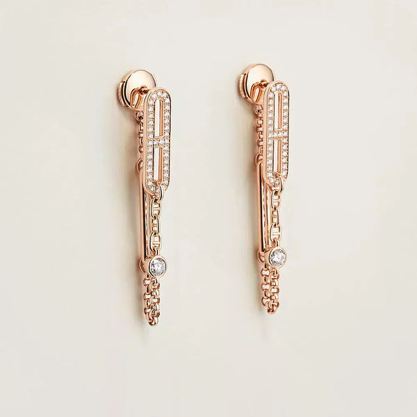ˇShow YourselfˇCHAINE CHAOS DIAMOND DROP EARRINGS