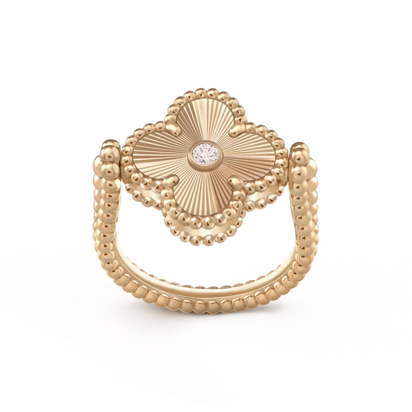 ˇShow YourselfˇCLOVER RIVERSIBLE ROSE GOLD RING