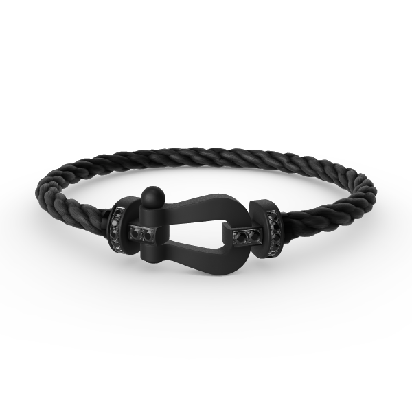 ˇShow YourselfˇFORCE LARGE SERIES HORSESHOE BLACK SAMURAI BRACELET