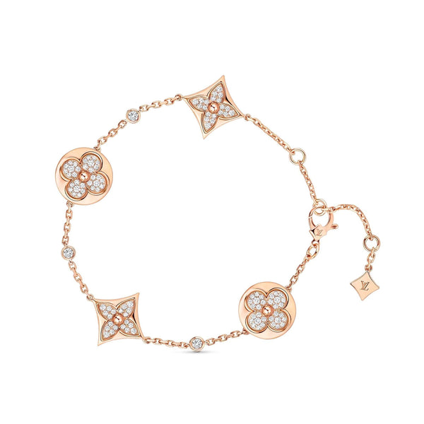 ˇShow YourselfˇSTAR AND SUN 4 MOTIFS GOLD DIAMONDS BRACELET