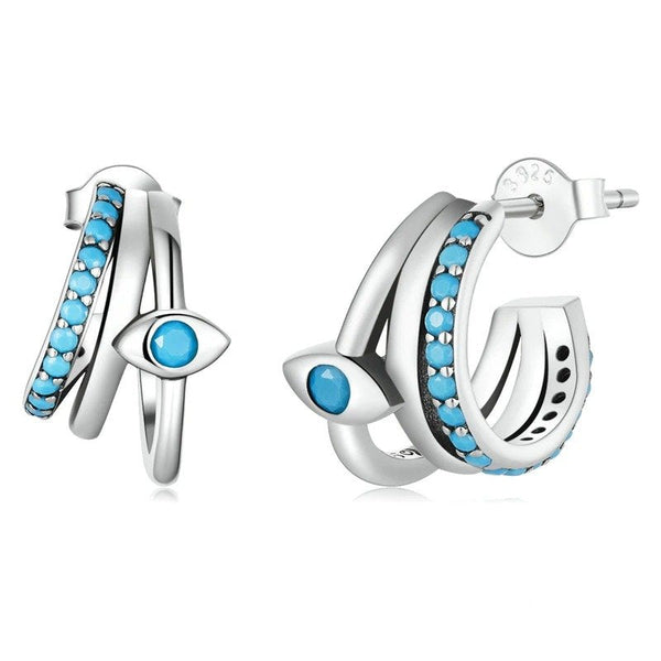 ˇShow YourselfˇDevil Eye Multi-layer Stud Earrings