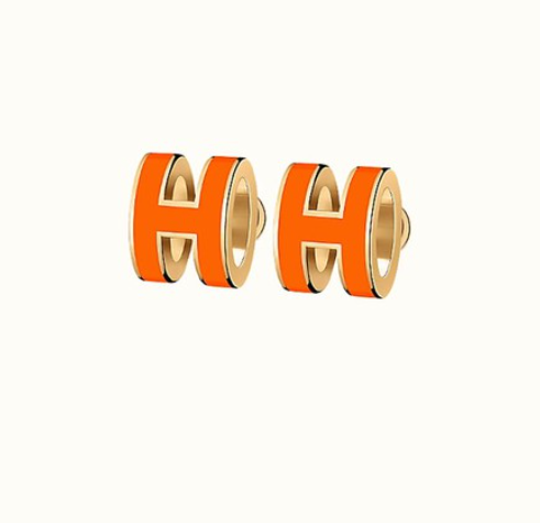 ˇShow YourselfˇMINI POP H EARRINGS ORANGE