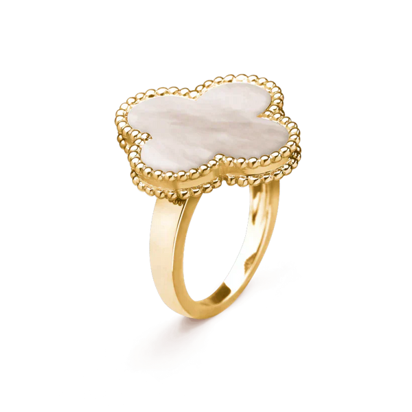 ˇShow YourselfˇCLOVER WHITE MOP RING