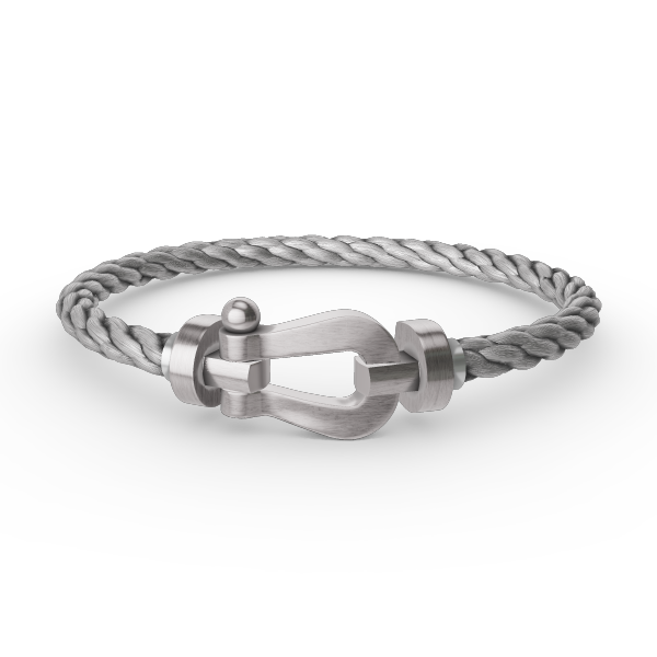 ˇShow YourselfˇFORCE LARGE HORSESHOE NO DIAMOND BRACELET SILVER