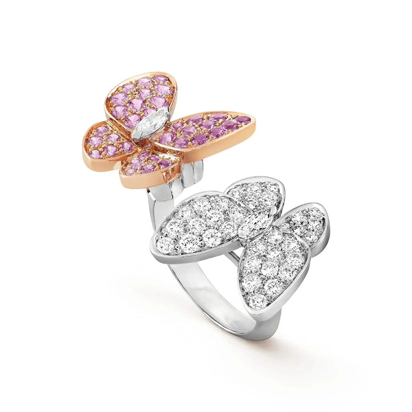 ˇShow YourselfˇTWIN BUTTERFLY DIAMOND RING
